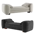 Stylish Daybeds With Light And Dark Upholstery And Unique Legs