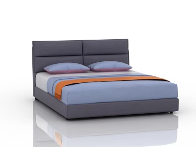 Double bed 3d model
