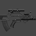 Modern Tactical Rifle Featuring Scope Ergonomic Grip And Advanced Attachments