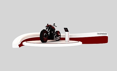 Modern Motorcycle Show 3d model