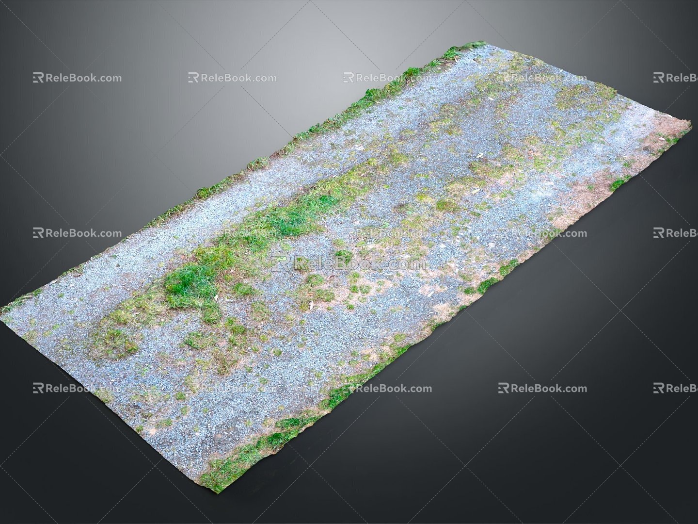 Modern Stone Road Stone Plate Oil Road Beach Stone 3d model