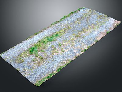 Modern Stone Road Stone Plate Oil Road Beach Stone 3d model