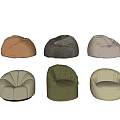 Comfortable Bean Bag Chairs in Various Neutral Tones and Modern Designs for Home Decor