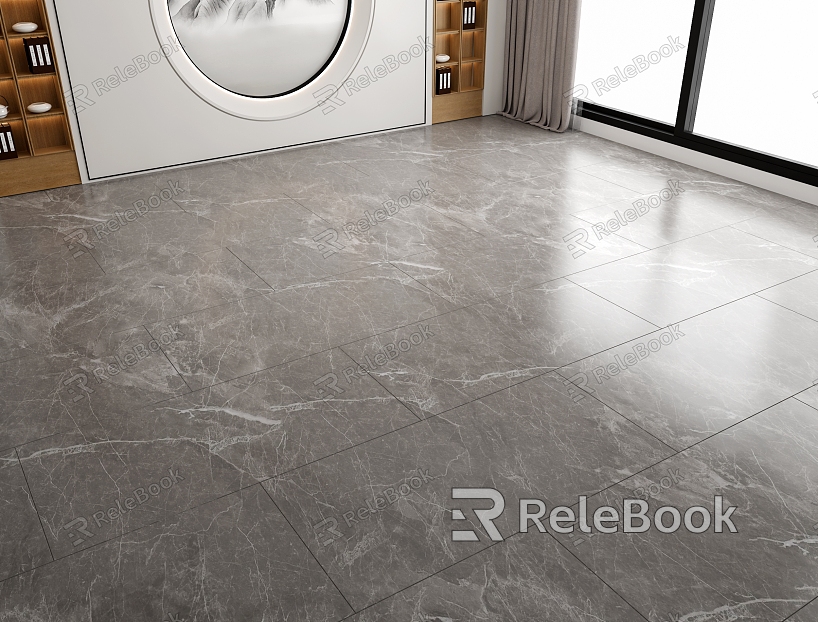 Grey Floor Tile Marble Glazed Tile Foshan Tile model