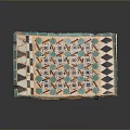 Intricate Colorful Mosaic Decorative Panel With Geometric Patterns And Vibrant Designs