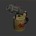 blowtorch fire lamp gasoline blowtorch kerosene blowtorch blowpipe modern weapon hot weapon hot weapon gun 3d model