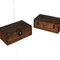 Vintage Wooden Storage Boxes With Handcrafted Texture And Metal Clasps
