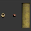 Weapon Bullet Components With Brass Casing Copper Head And Metal Shell