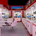Shanxi China Cultural Tourism Promotion Exhibition Booth With Exhibits And Image Displays