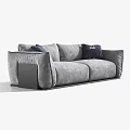 modern double sofa sofa 3d model