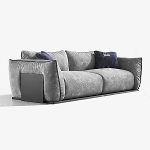 modern double sofa 3d model