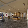 Modern Clothing Store Interior With Elegant Lighting Marble Floor And Fashion Apparel Displays