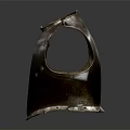 Medieval Metal Breastplate Clothing With Hexagonal Design And Vintage Texture