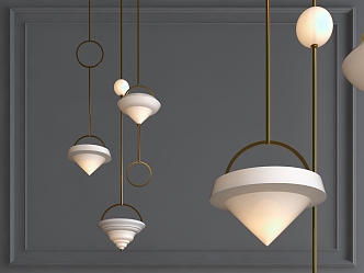 Modern chandelier 3d model