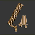 Shock absorber spring tools hardware tools processing tools realistic 3d model
