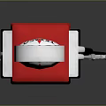 Vintage Texaco Gas Pump In Red White Design With Classic Logo And Fuel Nozzle