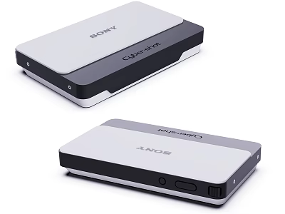 Sony Smart TV With External Blu-ray Player Devices For Home Entertainment Setup 3d model