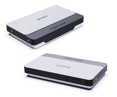 Sony Smart TV With External Blu-ray Player Devices For Home Entertainment Setup 3d model