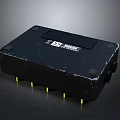 Black Industrial Electrical Device With Yellow Plugs And Weatherproof Enclosure