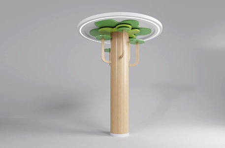 Modern Pillar Kindergarten Primary School Pillar Decoration 3d model