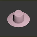 Stylish Pink Felt Hat with Bow Accent and Wide Brim Design Look