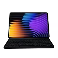 Portable Tablet With Detachable Keyboard And Vibrant Colorful Wave Pattern Touch Screen
