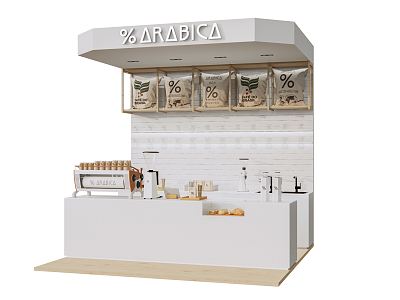 Modern Bar Coffee Bar 3d model