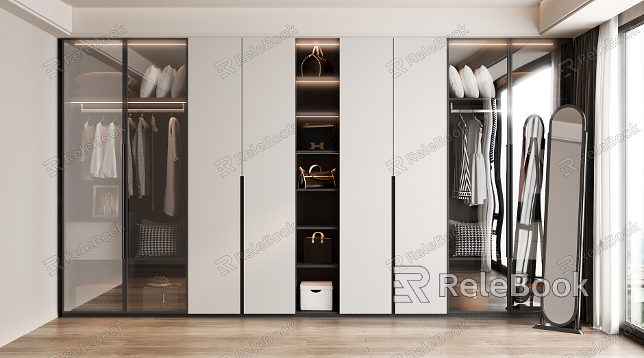 Modern wardrobe model