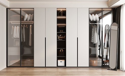 Modern wardrobe 3d model