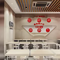 Modern MR-CHEN Rice Noodle Restaurant Interior With Hong Kong Style And Red Accents