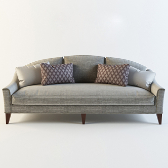 Three-seat sofa 3d model