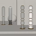 Modern Floor Lamps With Glass Columns White Shades And Gold Bases For Interior Decor