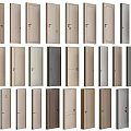 Various Modern Hinged Doors With Different Wooden Finishes And Color Options
