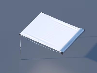 White Square Garden Canopy with Support Frame for Outdoor Garden Use 3d model