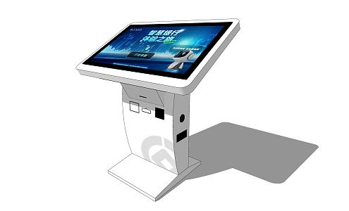 Modern all-in-one electronic touch screen 3d model