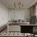 Artistic Room With Wooden Shelves White Vases Easel Paintings Fruits And Wooden Floor