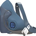 Medical Device Respirator Mask with Ergonomic Design and Adjustable Straps for Secure Fit