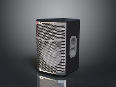 Black Design Computer Speaker With Metal Mesh Grille And Portable Handle For Desktop Multimedia Audio 3d model
