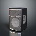 Black Design Computer Speaker With Metal Mesh Grille And Portable Handle For Desktop Multimedia Audio