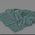 Light Green Knitted Garment With Soft Texture And Folded Design For Daily Use