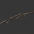 Vintage Antique Metal Firearm Weapon With Classic Design And Rustic Finish