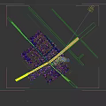 Aerial View City Planning Of Riverfront Urban District With Road Buildings Green Rooftops And Trees