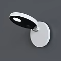 Modern Adjustable Wall Lamp With White And Black Round Design For Contemporary Home Decor