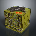 MK48 MOD7 Military Weapon Control Device With Green Casing And Interface Panels