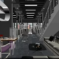 Modern Beauty and Hair Salon Interior With Stylish Chairs Mirrors and Workstations