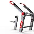 Gymax Strength Training Fitness Machine With Red Handles And Control Panel