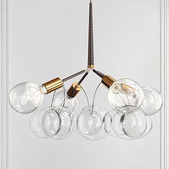 Modern chandelier romati 3d model