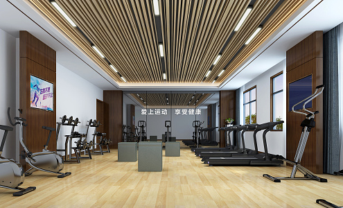 Modern Gym 3d model