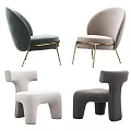 Elegant Single Seater Sofa with Green Light Grey Beige Dark Grey Options and Gold Legs
