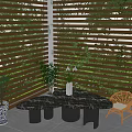 modern pavilion gazebo 3d model